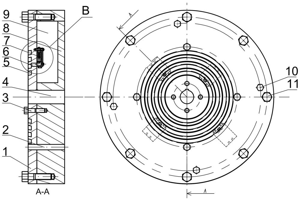 一种注液式转子动平衡头结构