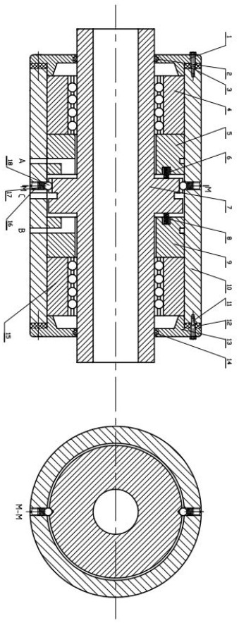 一种液压式轴向振动主轴