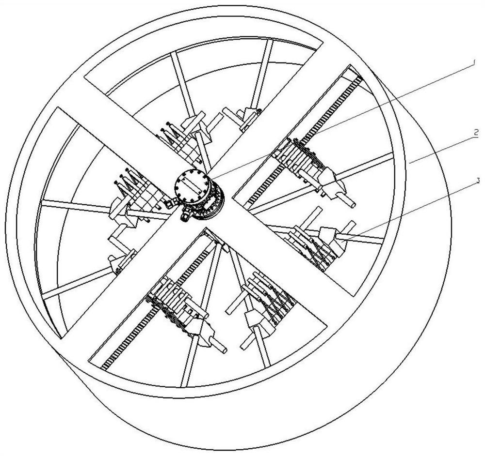 一种单驱变倍率双向拉伸静态薄膜装置