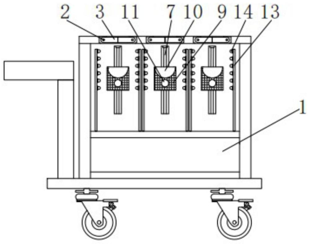 一种便于取放的消毒供应室用器械转移系统