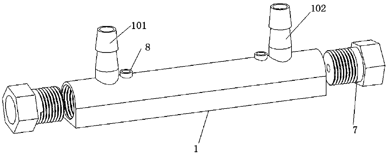 一种透析废液电导率测量装置