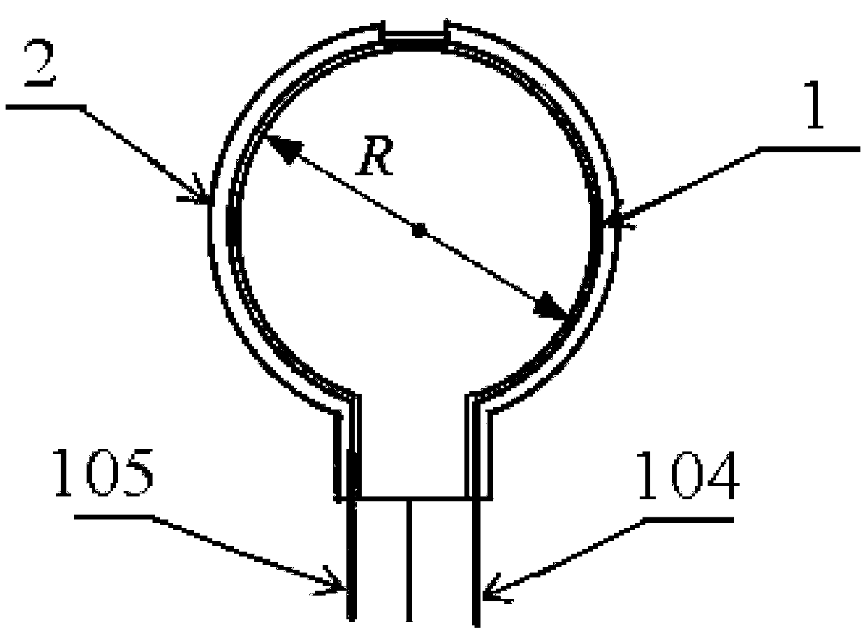 一种双圆柱结构的PVDF超声波发射器