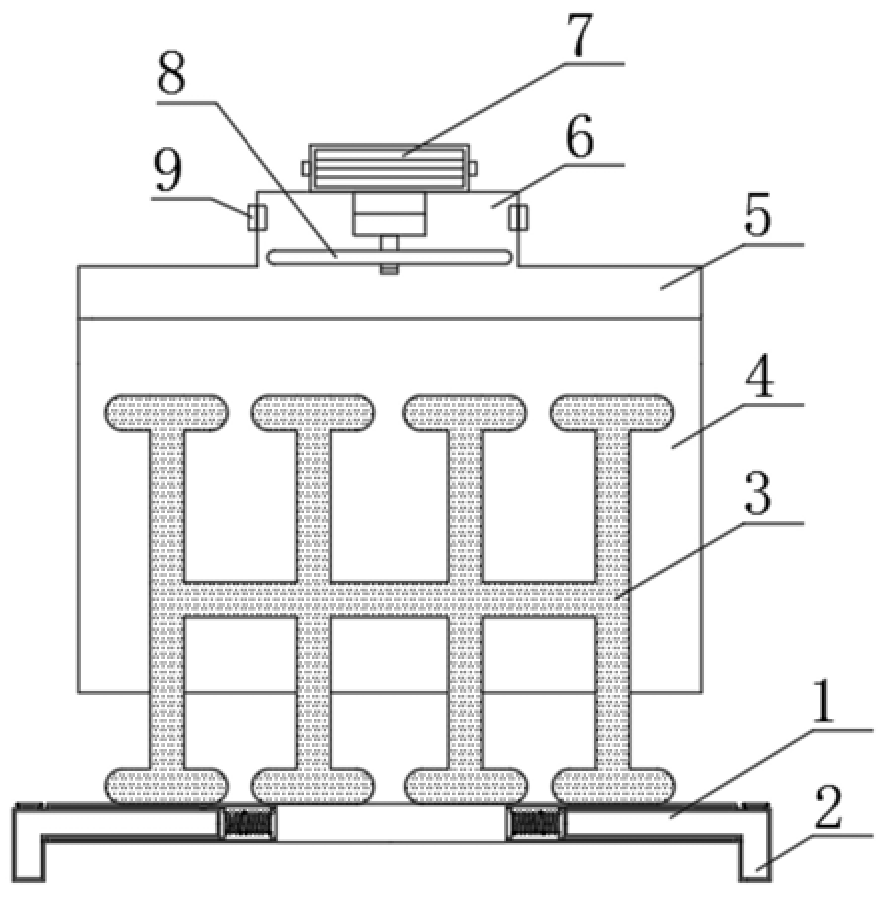 一种连通型脉动热管式电子元器件散热装置