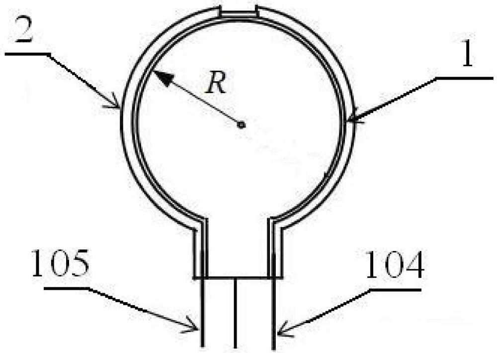 一种双圆柱结构的PVDF超声波发射器