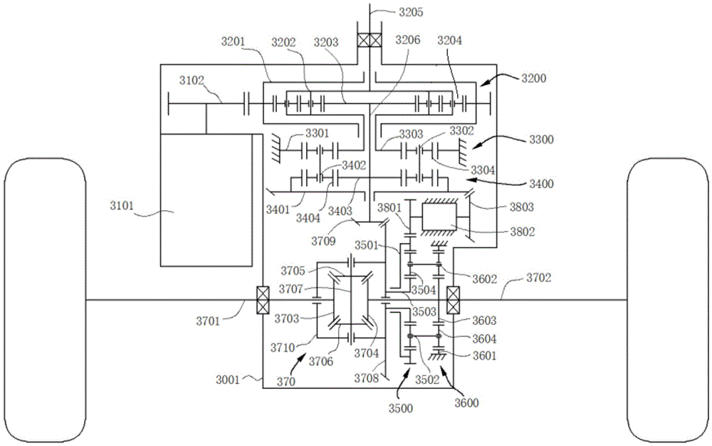 一种集中式全时电动四驱系统