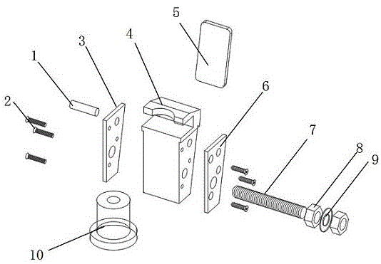 用于通电拉伸试验的楔形夹具钳口