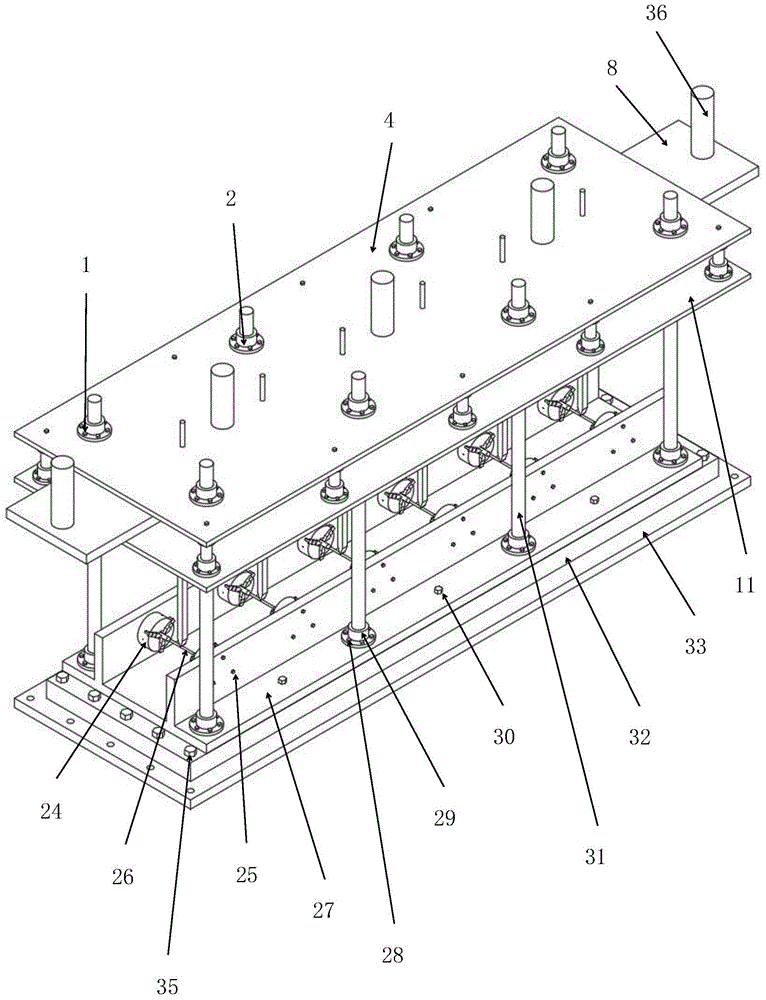 一种一机六件的等应力三点弯曲疲劳试验机