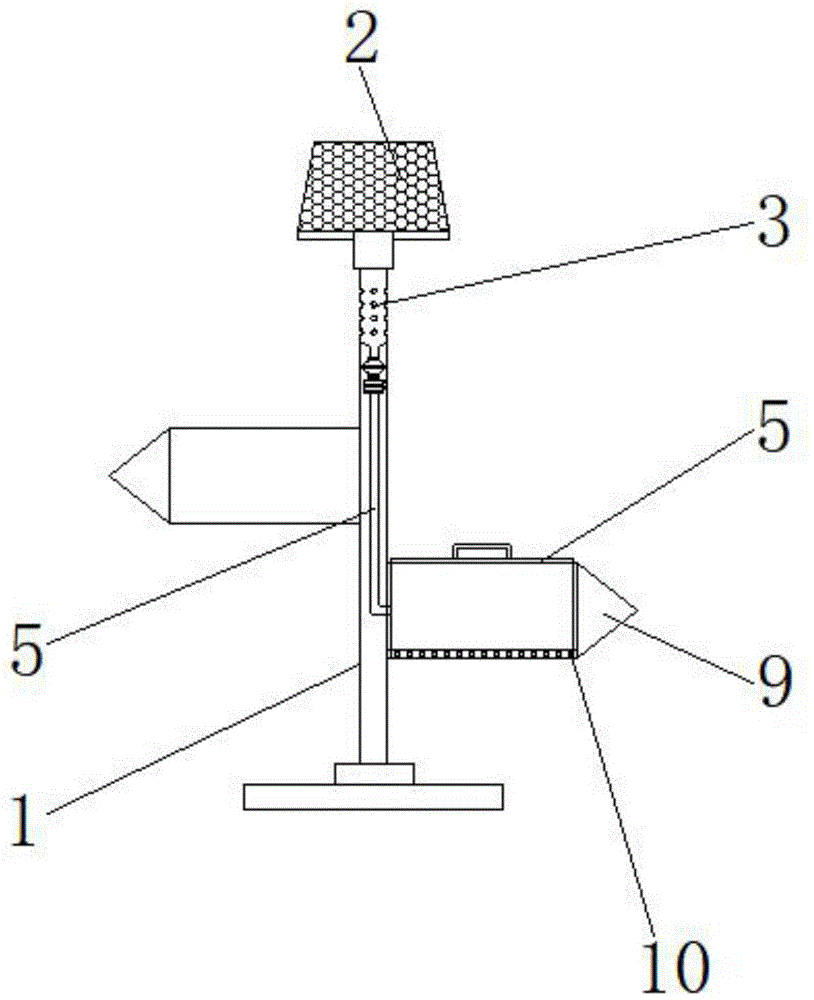 一种旅游景区内具有除虫功能的引导牌