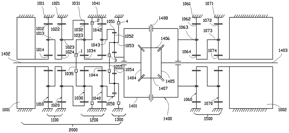 一种带有转矩定向分配功能的双电机耦合驱动桥