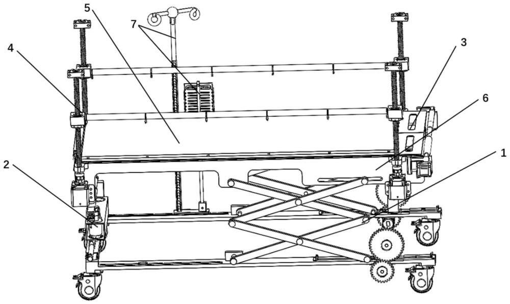 一种插入式医用病人转运装置