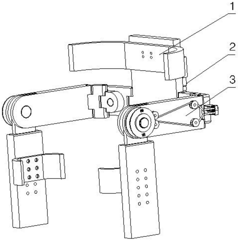 一种可穿戴三自由度的髋关节康复装置
