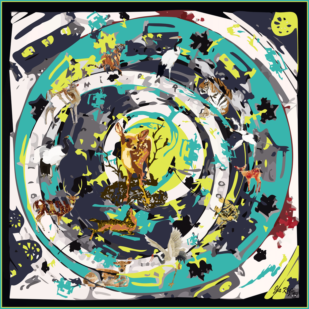 丝巾（涡聚兽韵）