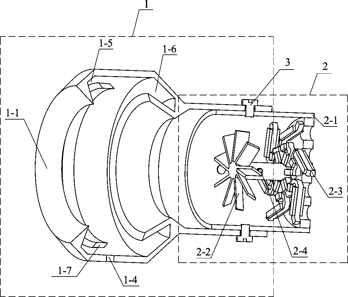 物联网节点供能的双射流口射流激励的扭转式压电发电装置