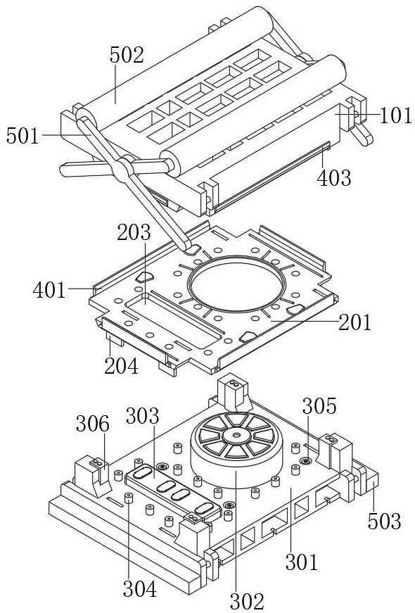 一种轿车后地板拉延模具结构