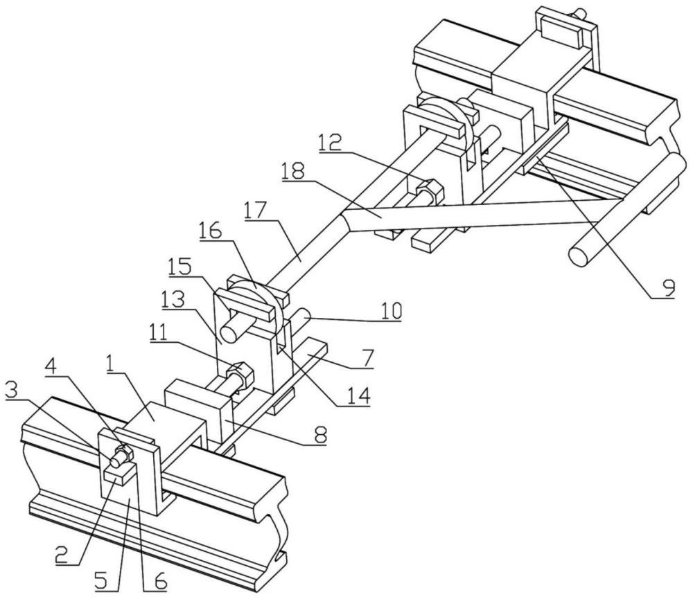 一种轨道横间距检测工装