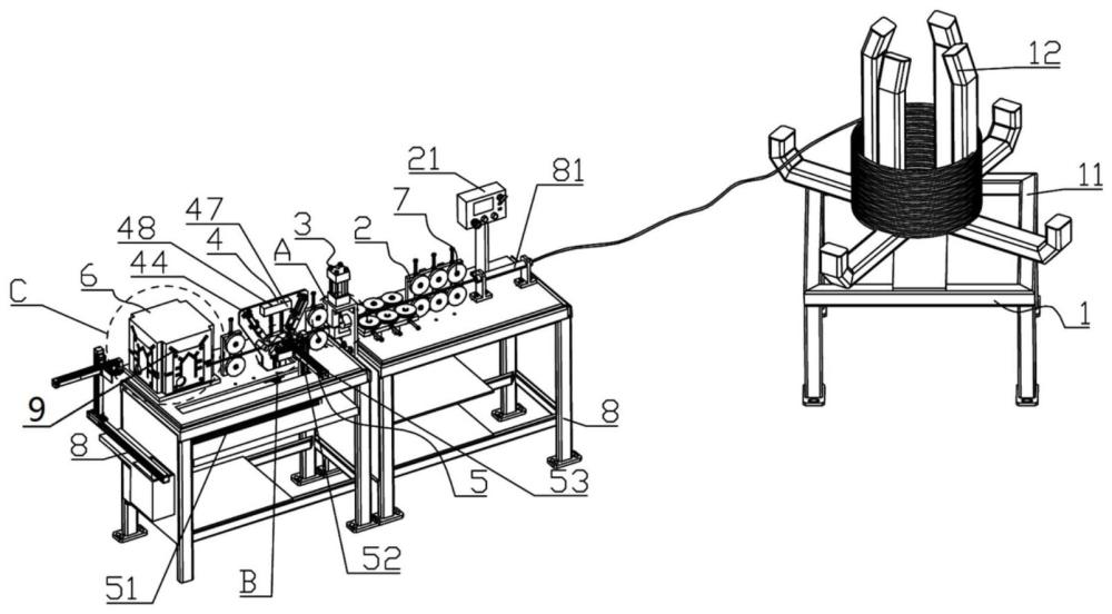 一种适用于新能源汽车扁线电机绕组扁线折弯成型装置