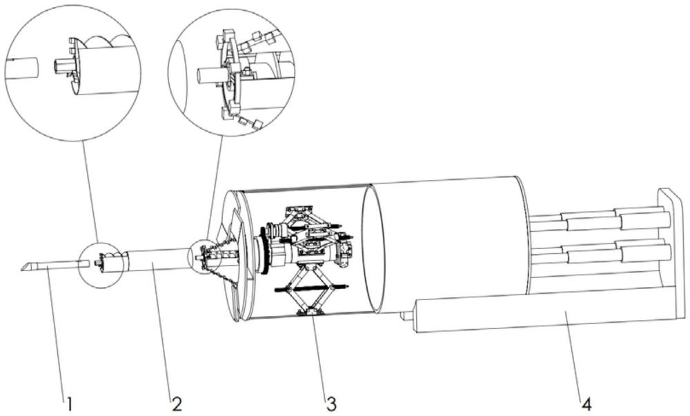 一种导向扩孔多口径小型非开挖装置