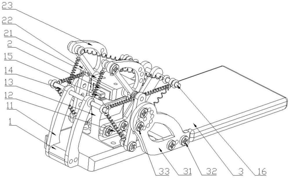 一种基于张拉整体结构的仿生足跖趾关节机构及装置