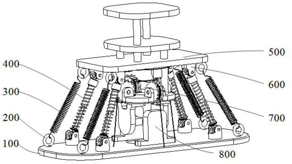 基于八面体桅杆型张拉整体结构的仿人足式机构及装置