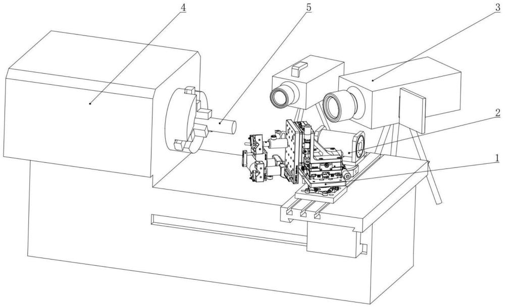 一种激光-超声振动复合辅助切削加工装置