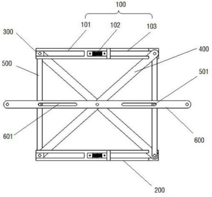 一种基于两杆张拉整体的可展机构减震器