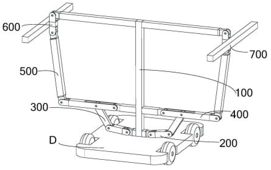 一种基于辛普森II型机构的陆空两用汽车模型的执行机构
