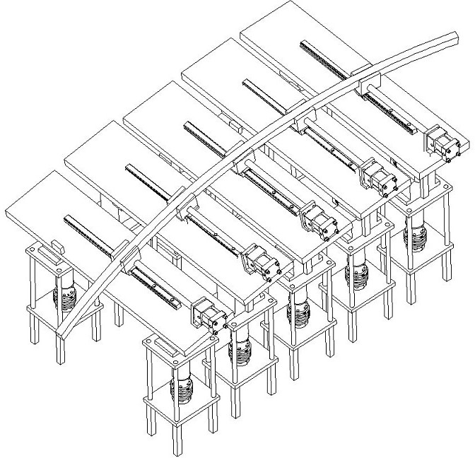 一种拉压结合式型材柔性三维拉弯成形工艺及装置