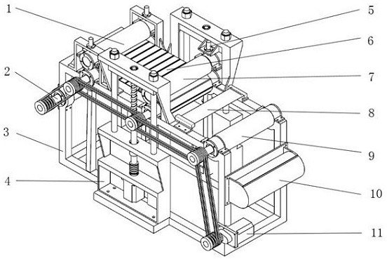 一种超声辅助辊对辊热纳米压印装置及方法