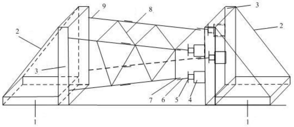 输电铁塔主材角钢轴力与弯矩协调加载装置及测量方法
