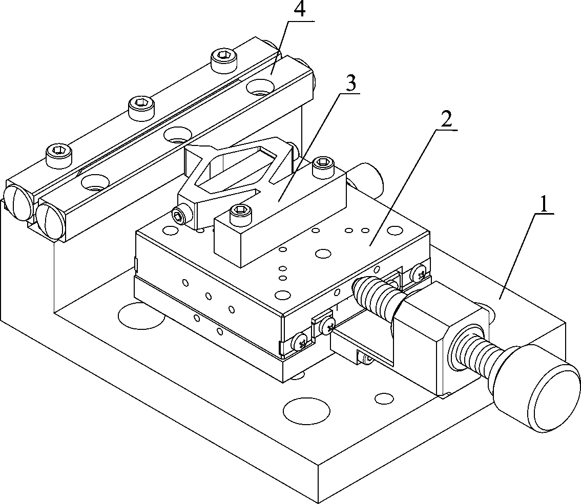 斜梯型振幅放大机构压电粘滑直线电机及其激励方法