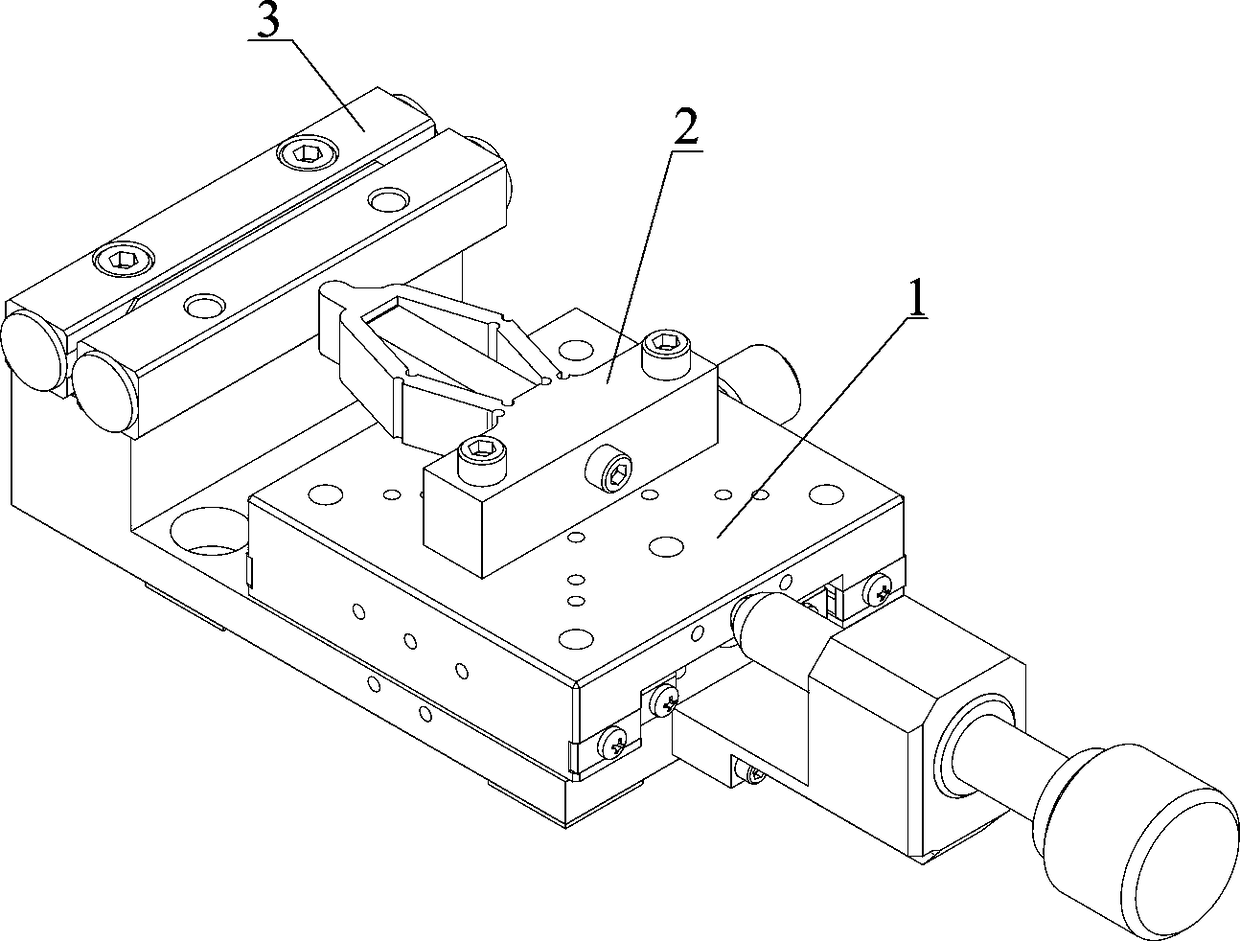 斜梯形正交驱动型压电粘滑直线马达及其复合激励方法