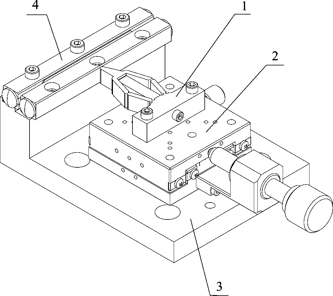 菱形斜楔式正交驱动型压电粘滑直线马达及其复合激励方法