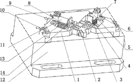一种适于立式外圆加工的两压电垂直椭圆振动切削装置